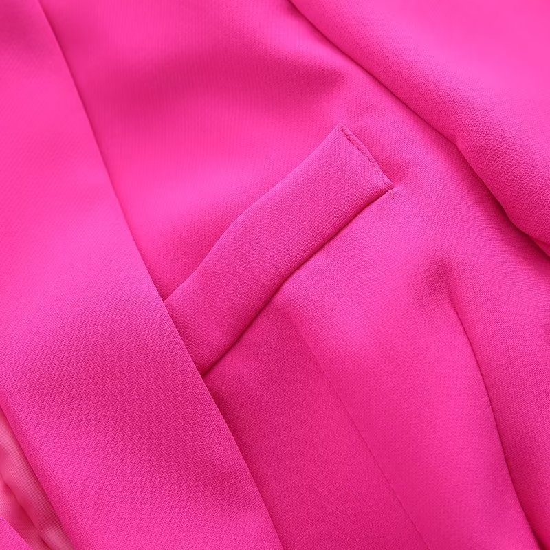 ChicShe Cross-Border European American Spring And Autumn Women's New Style Dress With Belt Small Suit Jacket + Casual Pants Set_voghion.com