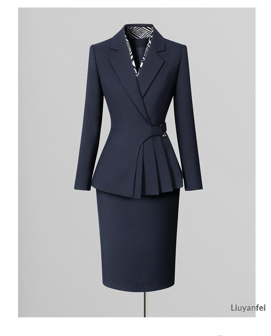 ChicShe Professional Suit Set Women, Commuting Fashion, Elegant Waist-Cinching, Suitable For Jewelry Store And Hotel Manager,_voghion.com