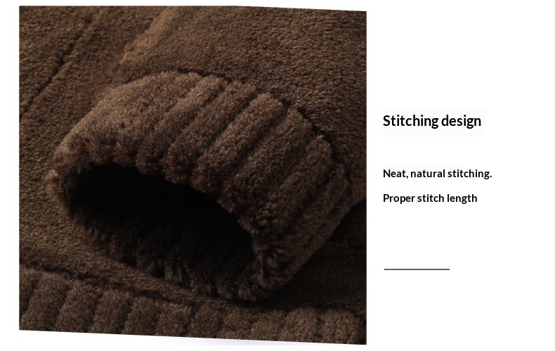 boy Boy Granular Fleece Men's Wool 2022 Winter Wear For Young And Middle-aged Casual Reversible Jacket Loose Fur Coat_voghion.com