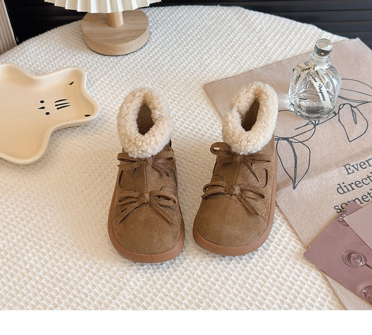 ShoeGlobe Short 2025 Inverno Novità per Bambini Ragazze Caldo Cotone Stivaletti Principessa Scarpe_voghion.com