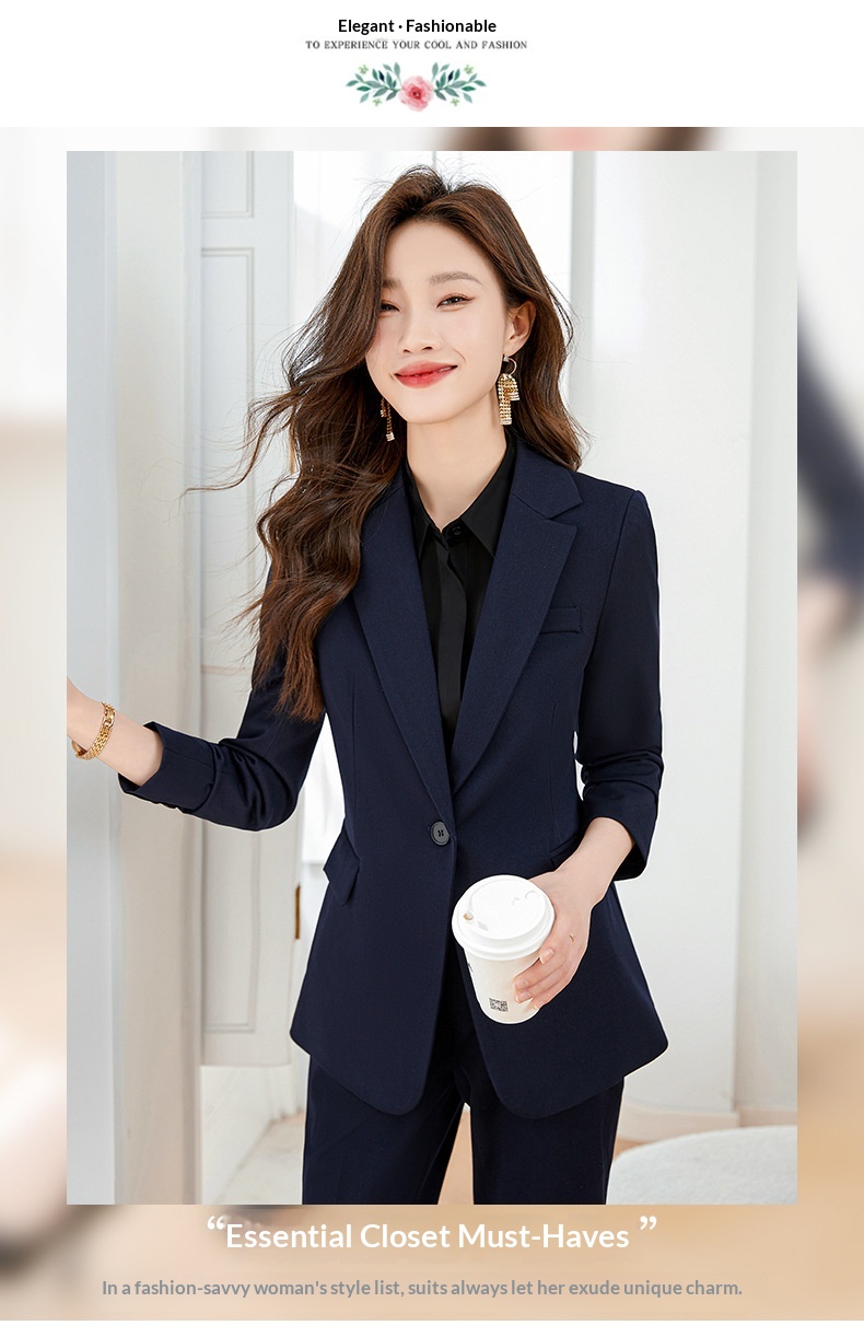 ChicShe 2024 Spring And Autumn New Beige Long Sleeve Professional Small Blazer Jacket Women's Pants Skirt Two-Piece Set_voghion.com