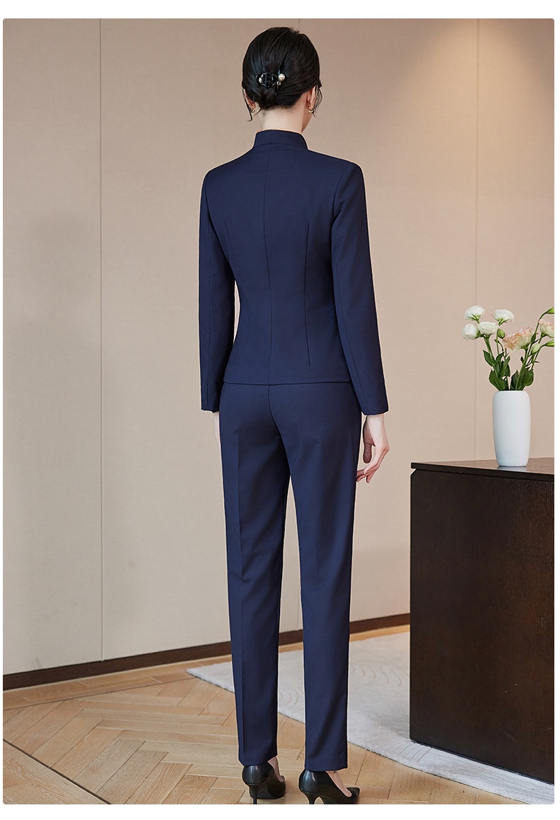 ChicShe 2025 Autumn Winter New Elegant Professional Suit Set For Women Flight Attendant Uniform Hotel Front Desk Reception Work_voghion.com