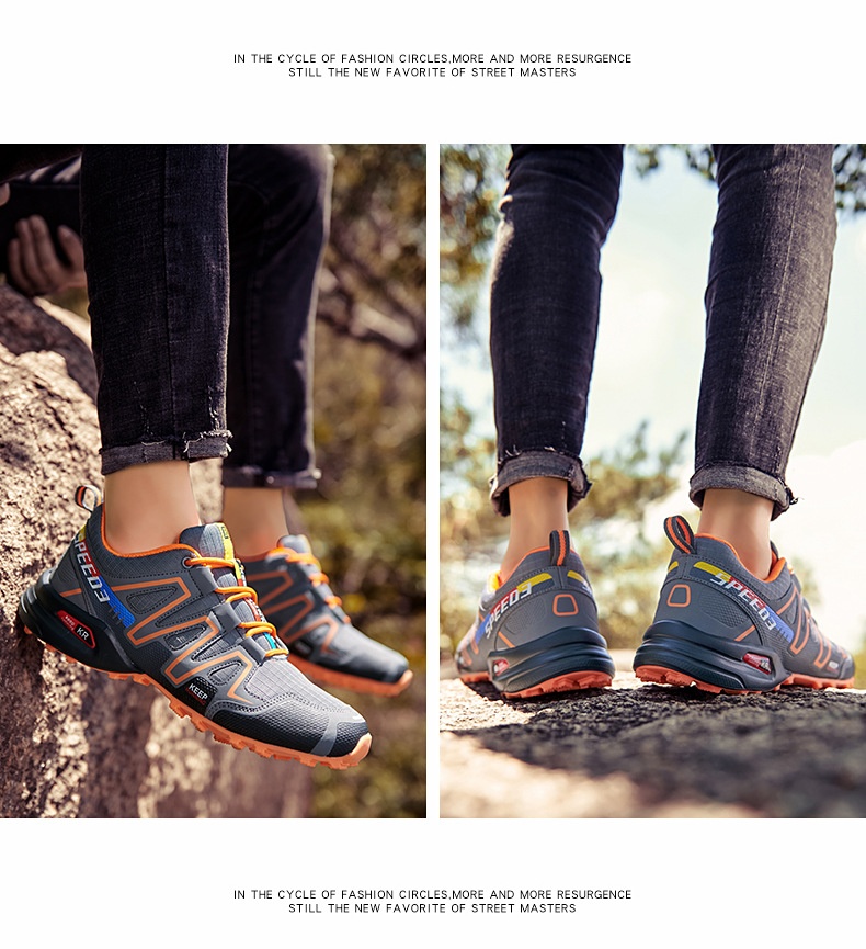 Buty trekkingowe męskie Glide w sprzedaży bezpośredniej w fabryce, klasyczne, outdoorowe, rozmiar 47, do biegania w terenie, SPEEDC 3_voghion.com