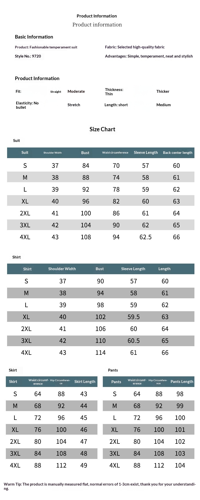 ChicShe Women's Long Sleeve Professional Double-Breasted Suit For Jewelry Store And Hotel Reception Workwear_voghion.com