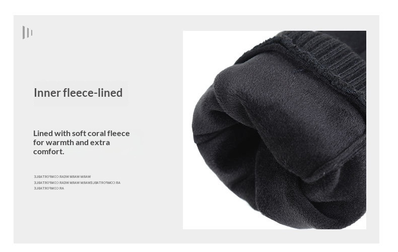 boy Boy Boy N034 Thermal Winter Outdoor Touchscreen Cycling Hand Protection Men's Suede Windproof Cold-Proof Gloves Derong_voghion.com