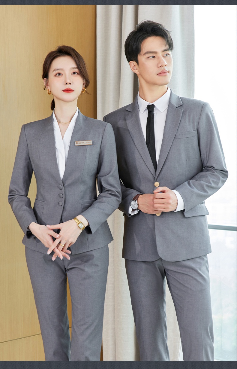 ChicShe Professional Set Unisex Jewelry Store Hotel Front Desk Manager Property Sales Workwear Uniform Suit_voghion.com