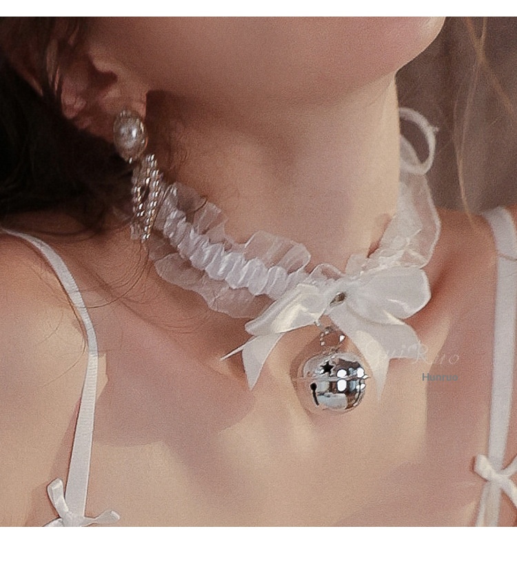 Eros Lab Guiruo - Lencería sexy, tentación apasionada, juguetona, con lazo y cuello de campana, accesorios para mujer, conjunto P21_voghion.com