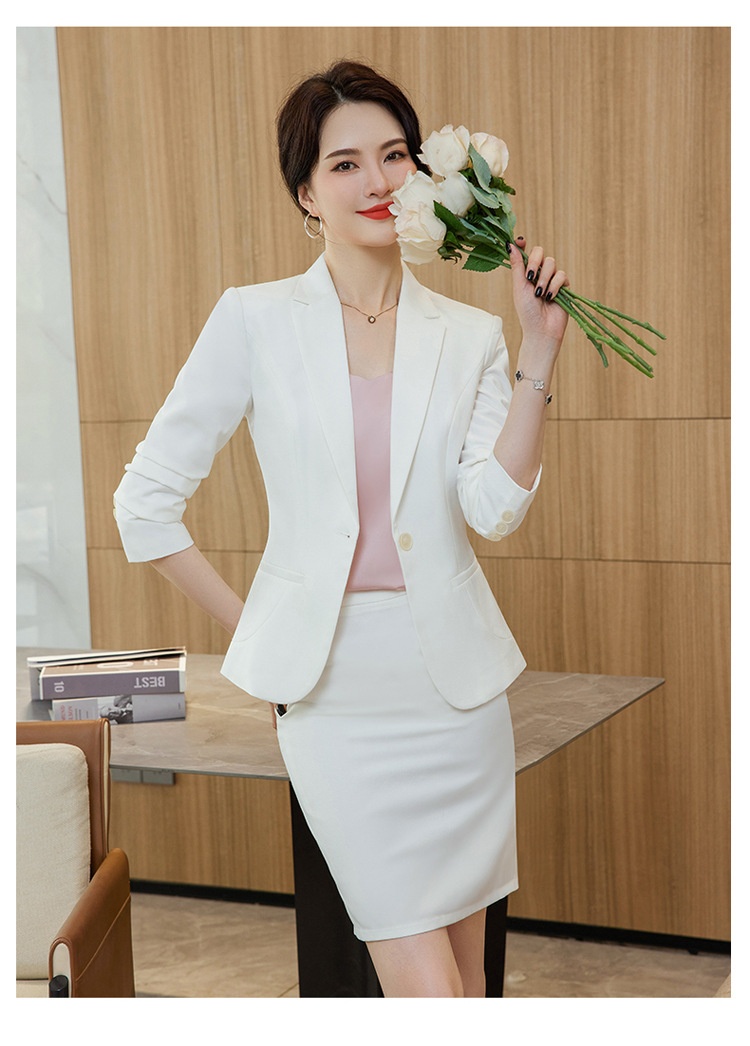 ChicShe 2023 Autumn Winter New Professional We Women's Fashion Small Fragrance Style Suit Slim Fit Elegant White-coll_voghion.com