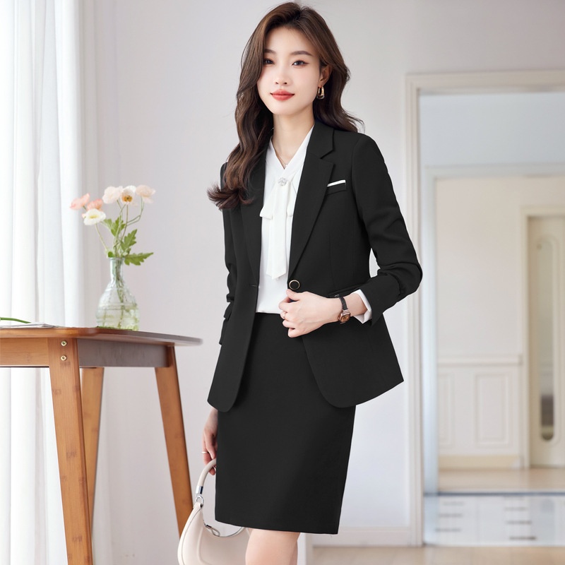 ChicShe Autumn Winter College Student Interview Professional Fashion Elegant Blazer Women's Suit Formal Workwear_voghion.com