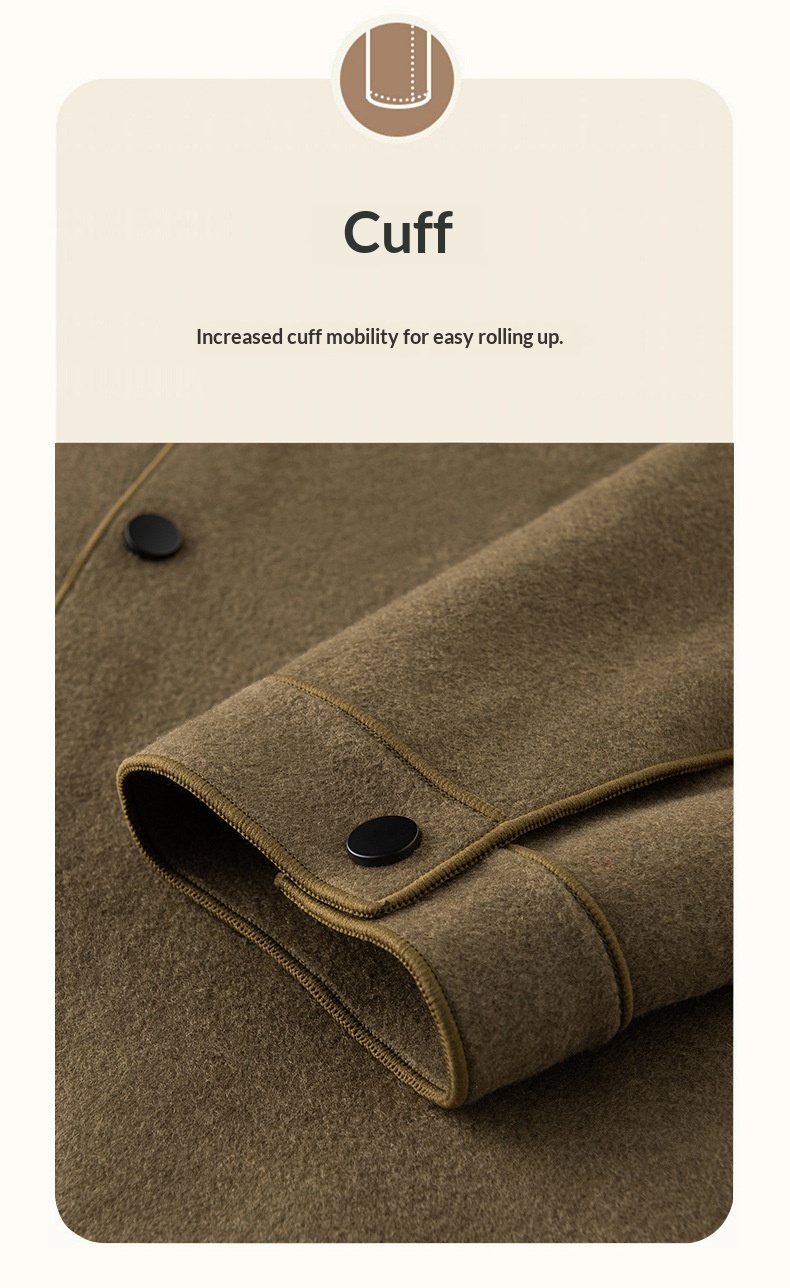 boy Boy 100% Autumn Winter Cashmere Executive Jacket Men's Short Lapel Wool Double-Sided Coat_voghion.com