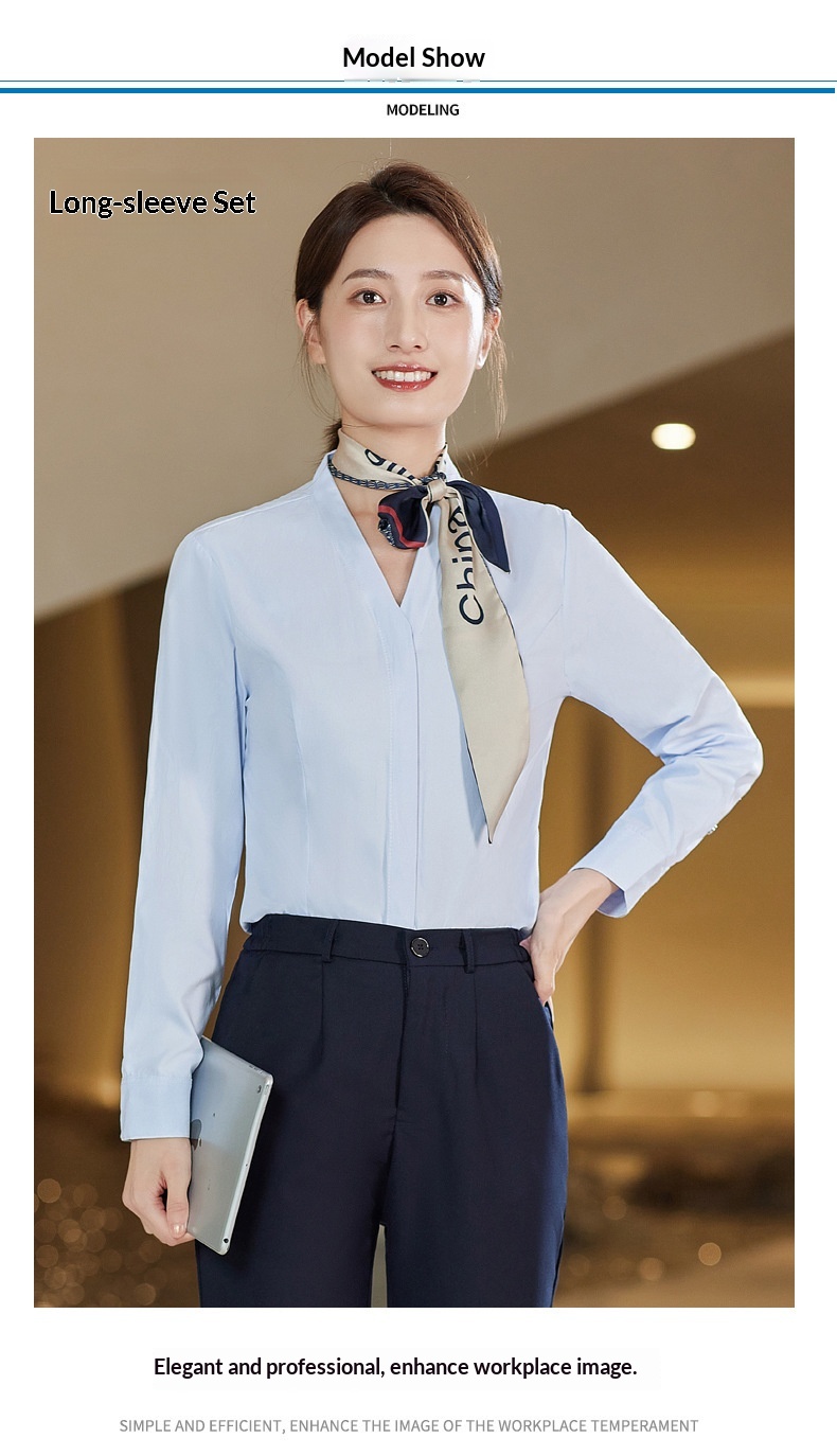 ChicShe China Mobile Company Business Hall Work For Men Women Long And Shirts Uniforms Short Sleeve Full Set New Style_voghion.com