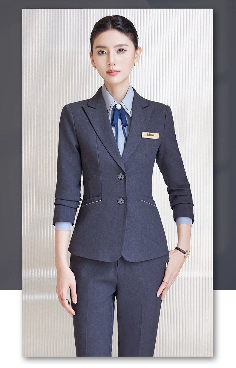 ChicShe Professional Suit Set For Women Spring And Autumn College Student Interview Formal Wear Hotel Manager Uniform Front Desk_voghion.com