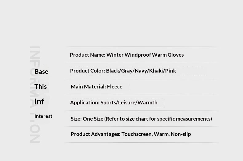 boy Boy Boy N034 Thermal Winter Outdoor Touchscreen Cycling Hand Protection Men's Suede Windproof Cold-Proof Gloves Derong_voghion.com