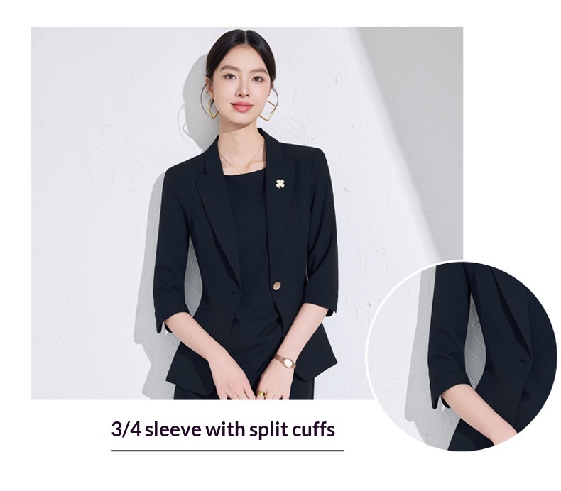ChicShe Pinkfarbenes Blazer- und Hosenkleid-Set für Damen mit Dreiviertelärmeln – Professionelles, elegantes und trendiges Zweiteiler-Set der Extraklasse_voghion.com