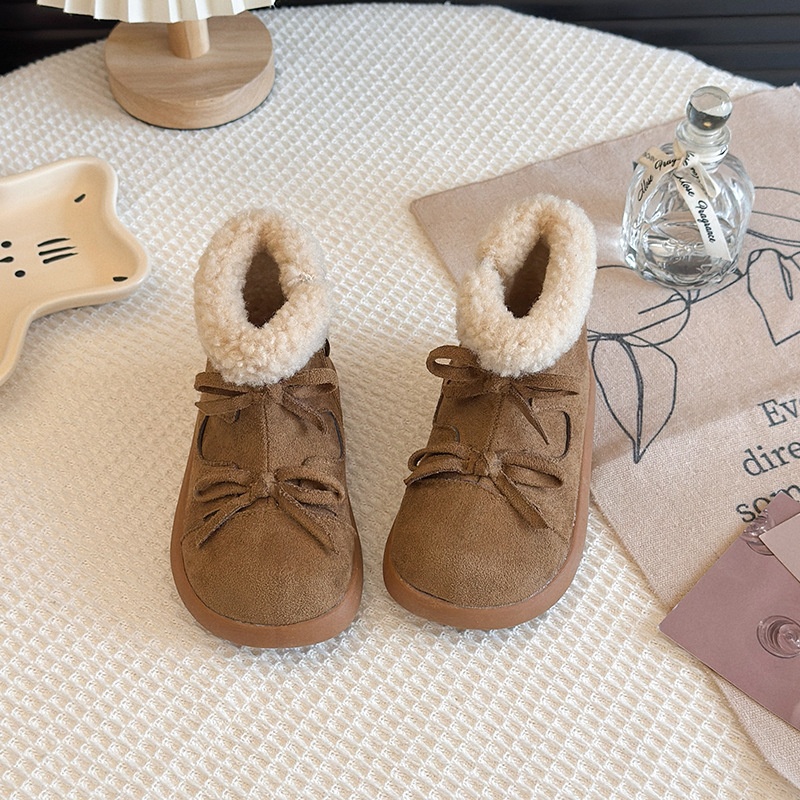 ShoeGlobe Short 2025 Inverno Novità per Bambini Ragazze Caldo Cotone Stivaletti Principessa Scarpe_voghion.com