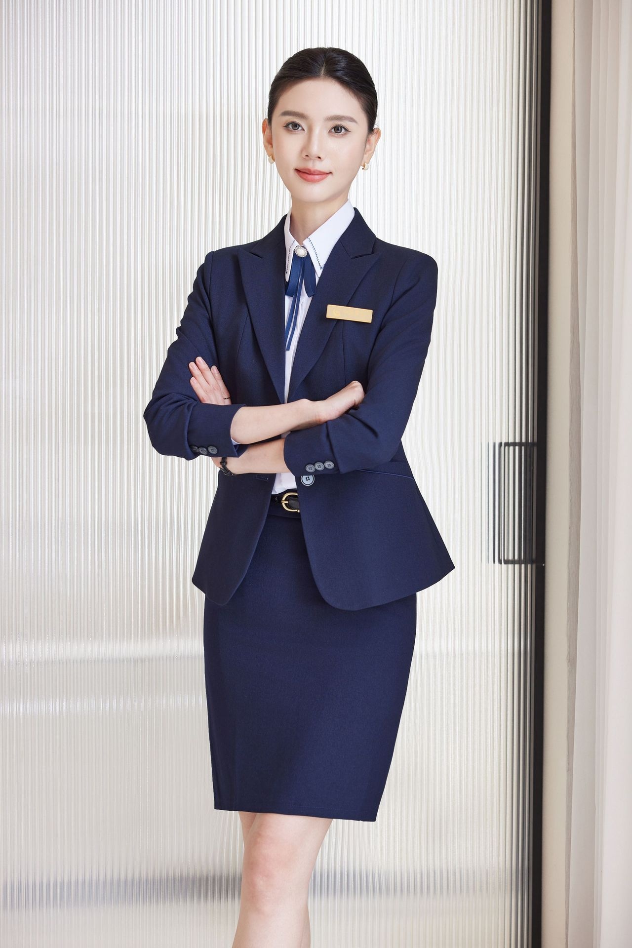 ChicShe Professional Suit Set For Women Spring And Autumn College Student Interview Formal Wear Hotel Manager Uniform Front Desk_voghion.com