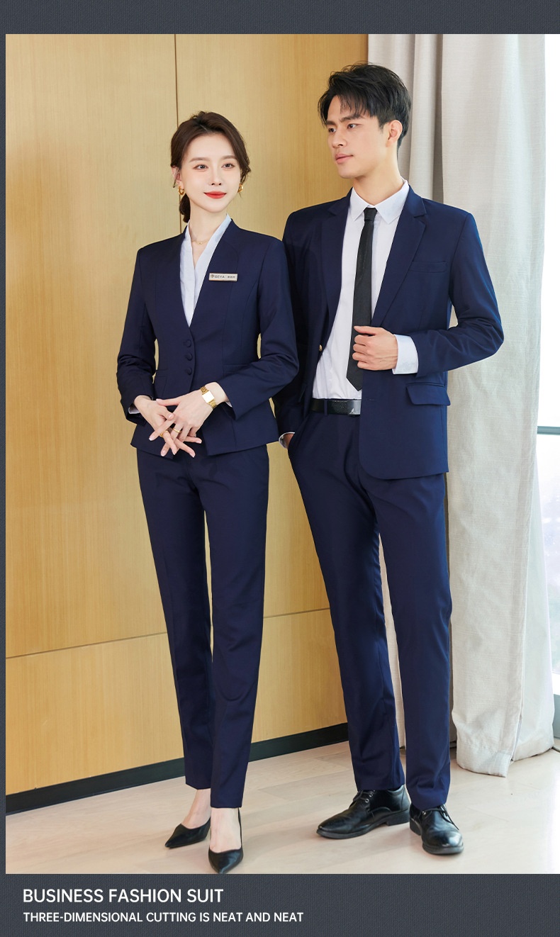 ChicShe Professional Set Unisex Jewelry Store Hotel Front Desk Manager Property Sales Workwear Uniform Suit_voghion.com