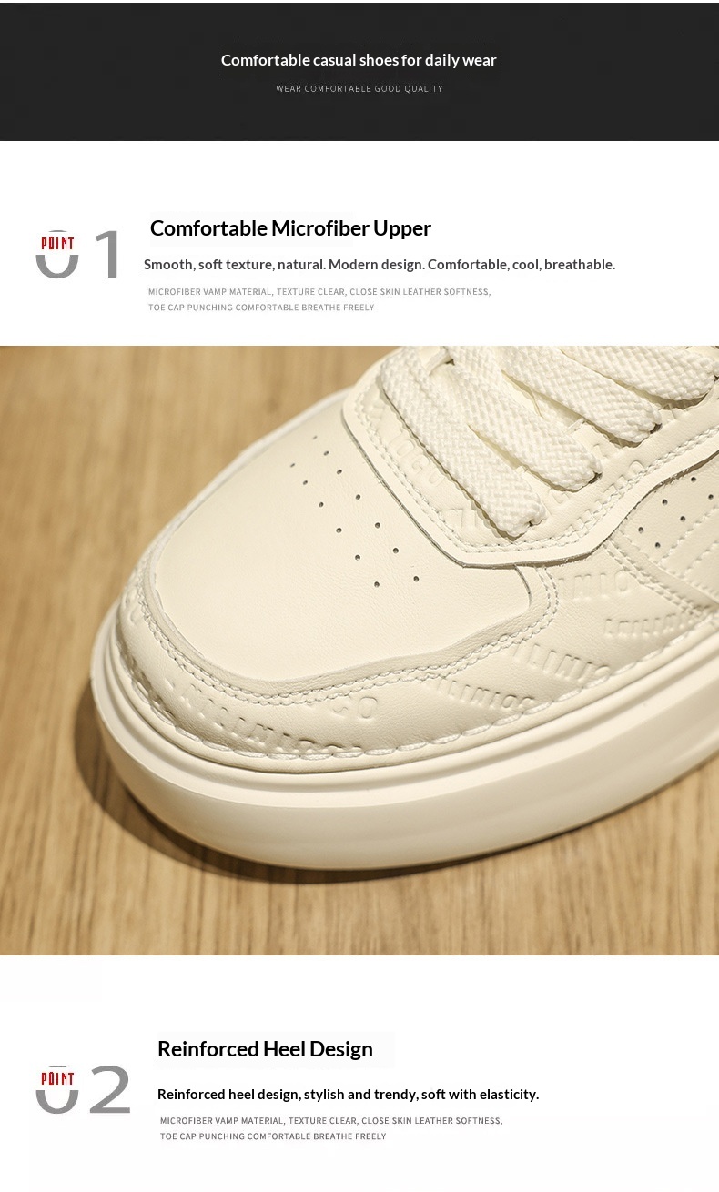 Glide European Suit British Style Thick-Soled White Autumn Breathable Thin Non-Slip Men's Trendy Shoes_voghion.com