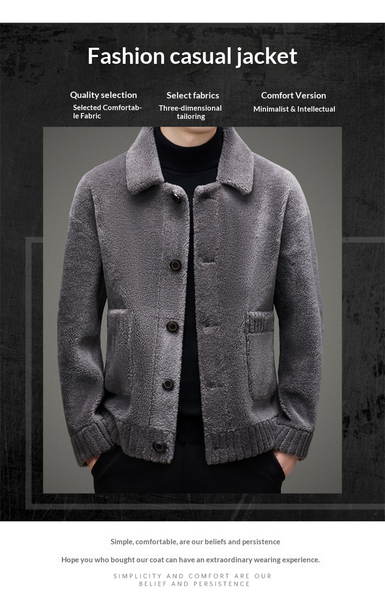 boy Boy Granular Fleece Men's Wool 2022 Winter Wear For Young And Middle-aged Casual Reversible Jacket Loose Fur Coat_voghion.com
