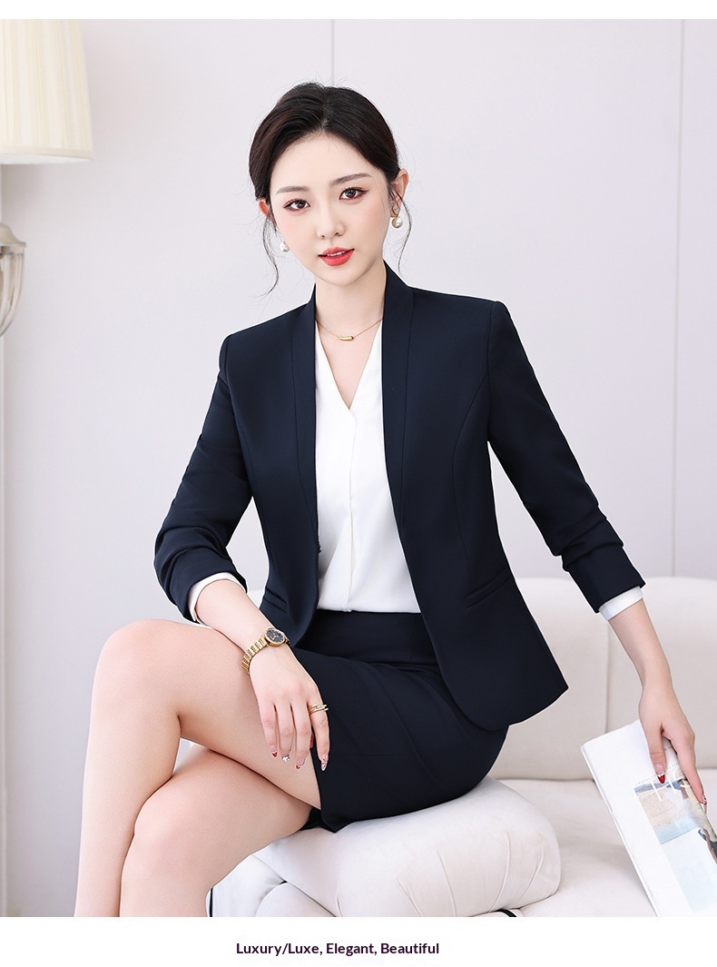 ChicShe Professional Suit Women's Formal Outfit Long Sleeve Workwear Early Autumn Elegant Goddess Style High-end 815_voghion.com