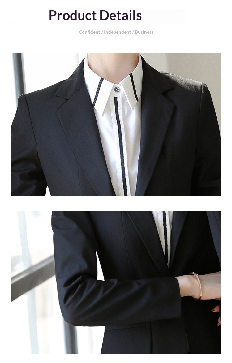 ChicShe Professional Suit For Women Hotel Front Desk Manager Sales Department Workwear Long Sleeve Set_voghion.com