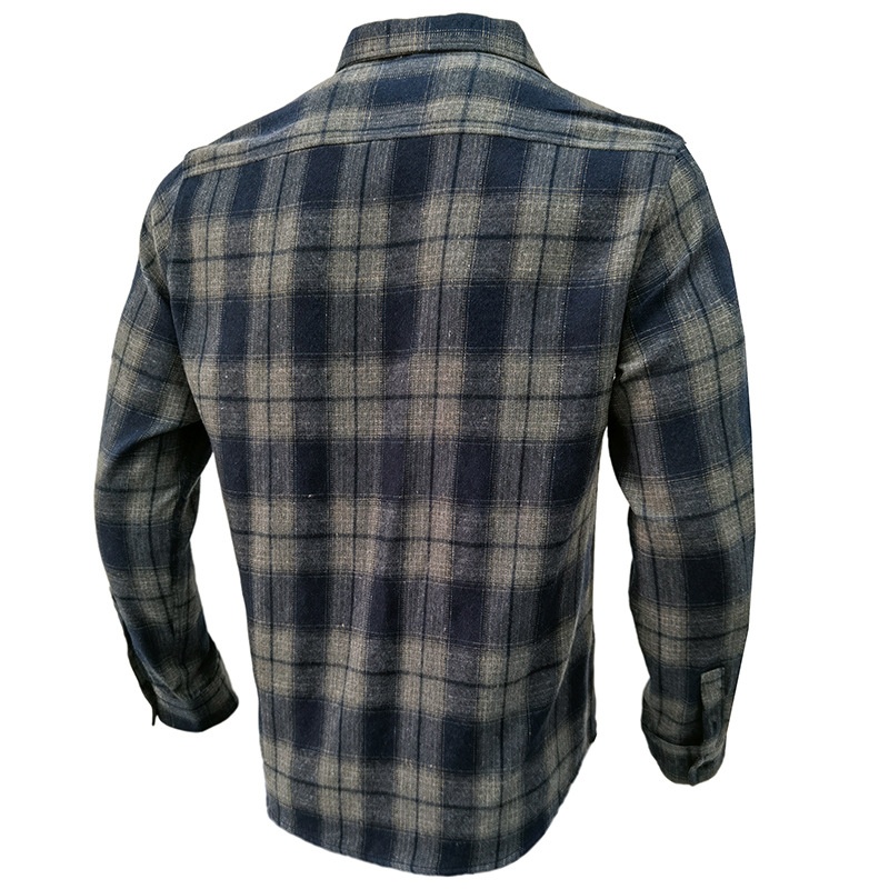 ForMen 2022 Cross-Border Loose Flannel Autumn Winter European And American Long Sleeve Plaid Casual Shirt Men's Style_voghion.com