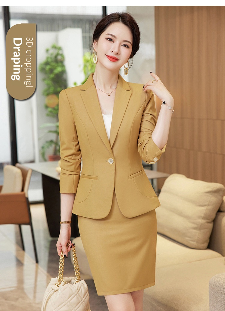 ChicShe 2023 Autumn Winter New Professional We Women's Fashion Small Fragrance Style Suit Slim Fit Elegant White-coll_voghion.com