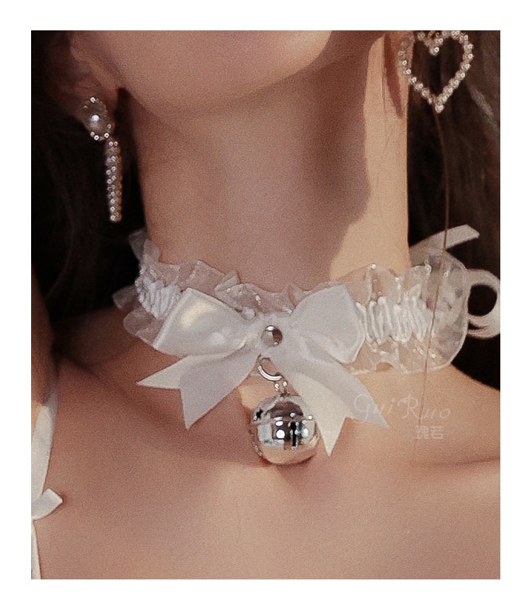 Eros Lab Guiruo - Lencería sexy, tentación apasionada, juguetona, con lazo y cuello de campana, accesorios para mujer, conjunto P21_voghion.com