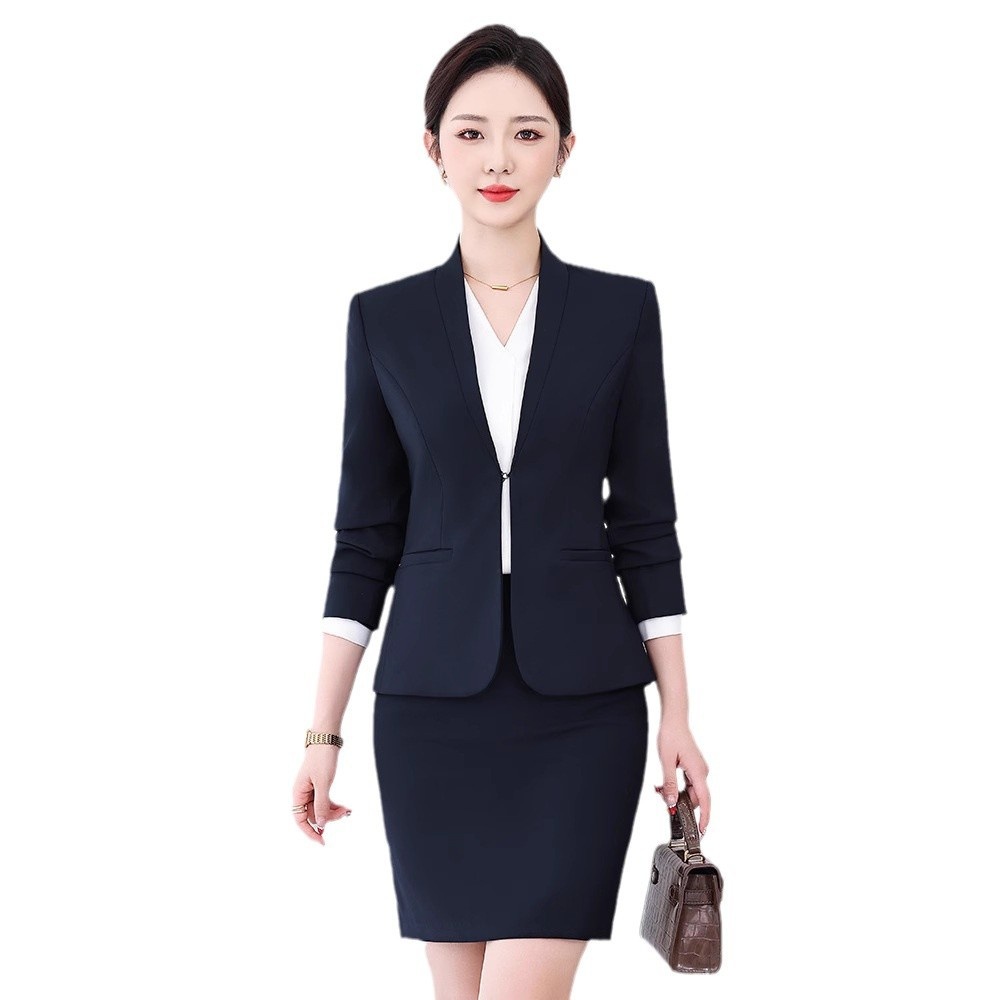 ChicShe Professional Suit Women's Formal Outfit Long Sleeve Workwear Early Autumn Elegant Goddess Style High-end 815_voghion.com