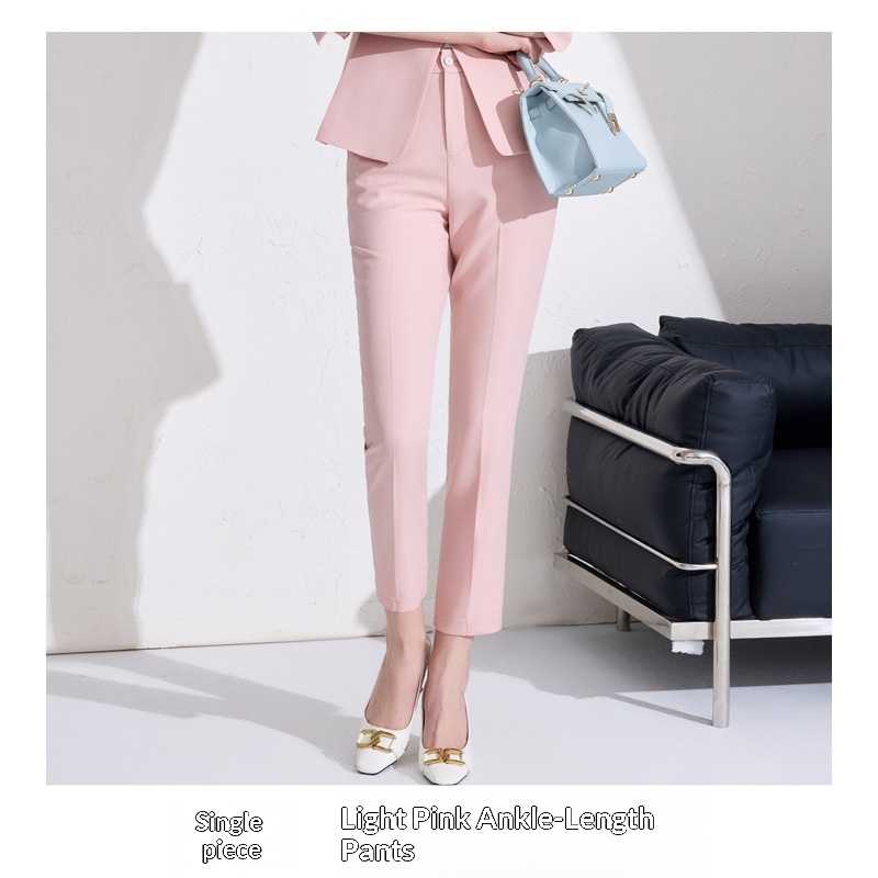 ChicShe Pinkfarbenes Blazer- und Hosenkleid-Set für Damen mit Dreiviertelärmeln – Professionelles, elegantes und trendiges Zweiteiler-Set der Extraklasse_voghion.com