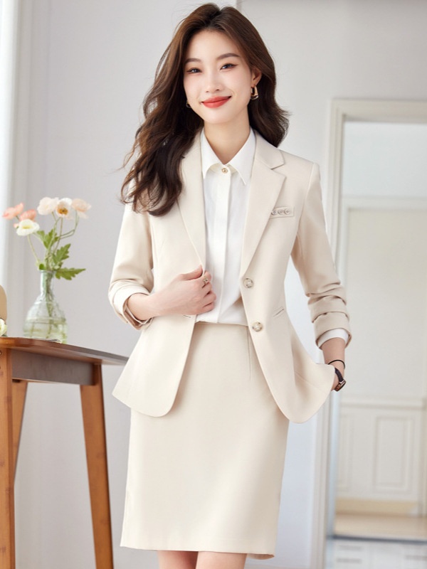 ChicShe Damen-Blazer, Größe S, Frühling, Herbst und Winter, geeignet für Rundfunk, Kunstprüfungen, Moderation, formelle Anlässe, Petite_voghion.com