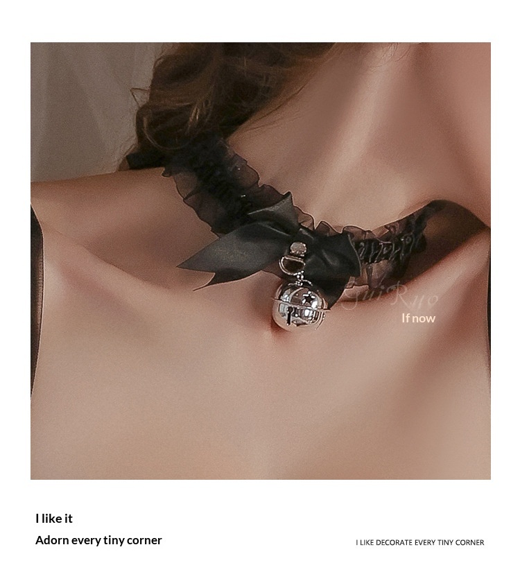 Eros Lab Guiruo - Lencería sexy, tentación apasionada, juguetona, con lazo y cuello de campana, accesorios para mujer, conjunto P21_voghion.com