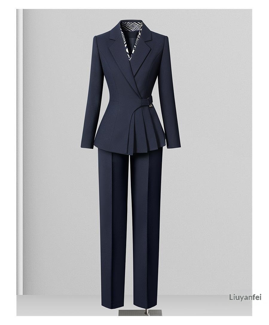 ChicShe Professional Suit Set Women, Commuting Fashion, Elegant Waist-Cinching, Suitable For Jewelry Store And Hotel Manager,_voghion.com