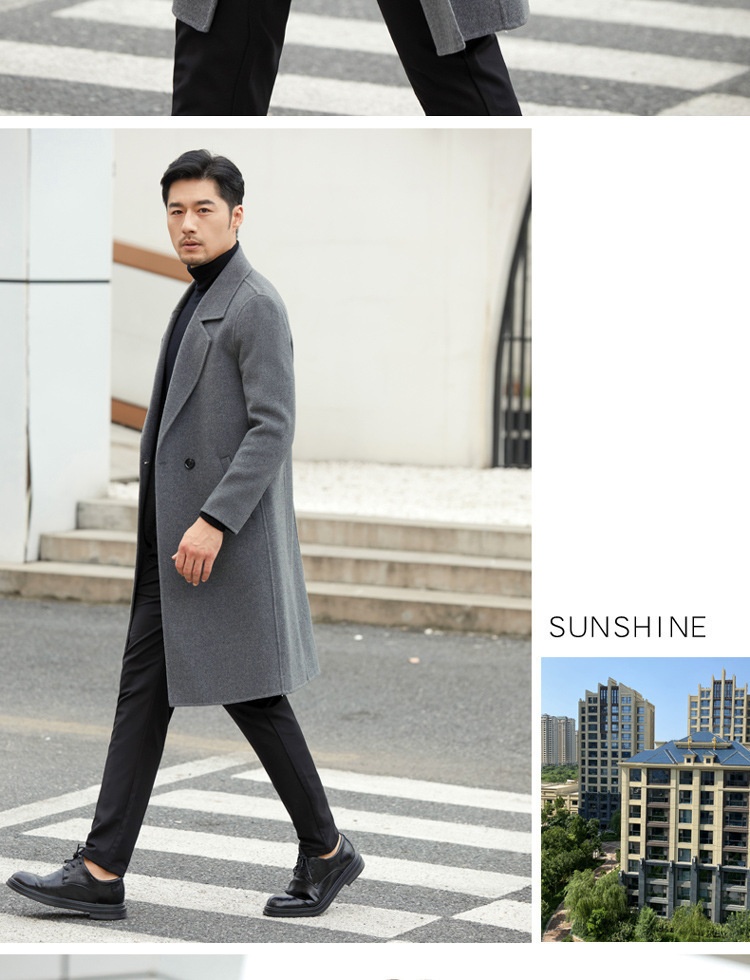 boy Boy Boy Autumn Winter New Double-Sided Cashmere Men's Mid-Length Pure Wool Trench Coat Trendy Business Versatile Jacket_voghion.com