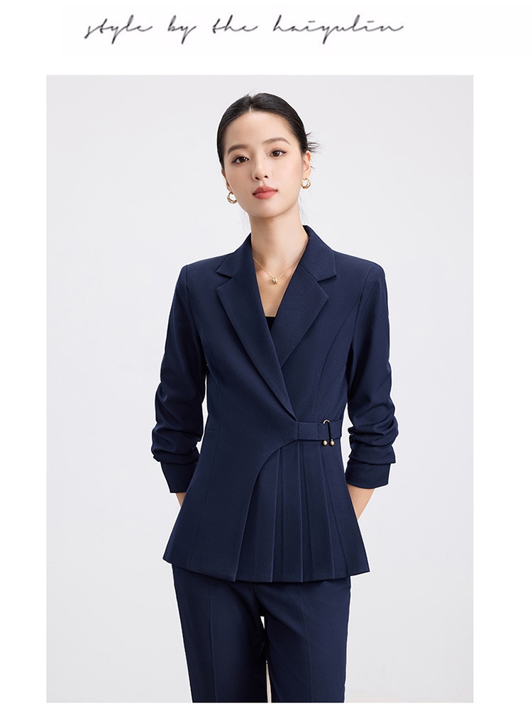 ChicShe 2025 Autunno Elegante Completo Nero da Donna Completo da Lavoro di Alta Qualità per Hotel Reception Gioielleria Negozio Abbigliamento da Lavoro per Donna_voghion.com