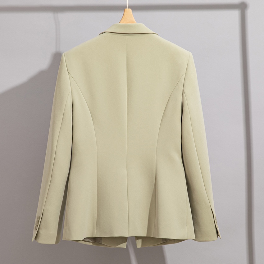 ChicShe Spring And Autumn New Light Green Acetate Small Blazer One Button Two-Piece Professional Suit Set Slim Pants Little_voghion.com