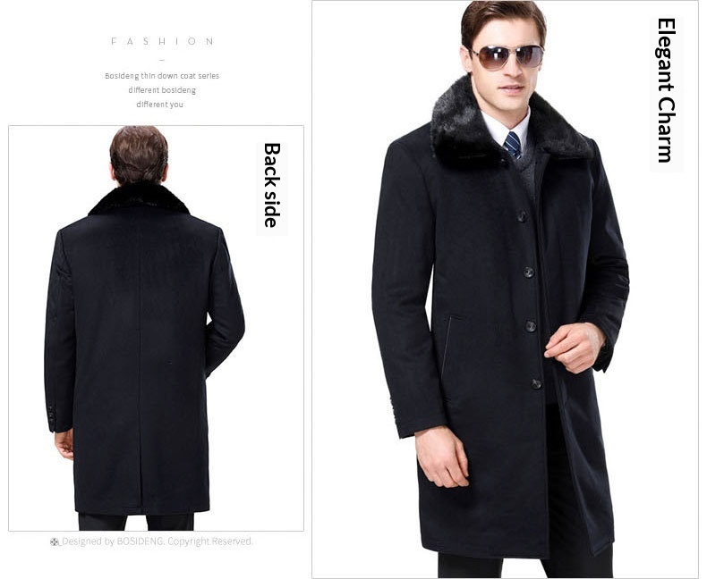 boy Boy Boy Winter Thick In-Stock Trench Business Casual Mid-Length Thickened Wool Coat Men's Large Lapel_voghion.com