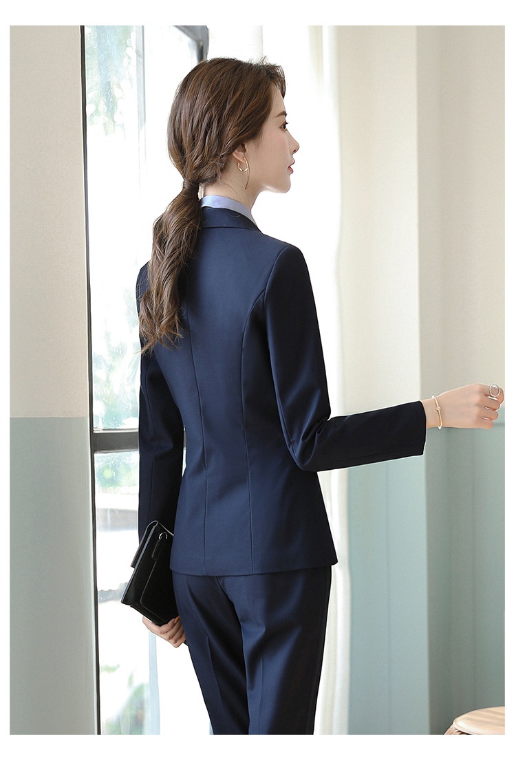 ChicShe Professional Suit For Women Hotel Front Desk Manager Sales Department Workwear Long Sleeve Set_voghion.com