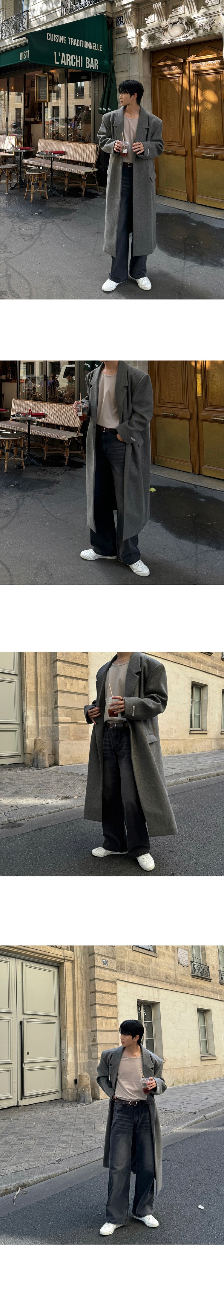 boy Boy MYQ Light Mature Mid-Length Wool For Men Winter Warm Suit Collar H-Type Woolen Trench Coat Korean Style Top_voghion.com