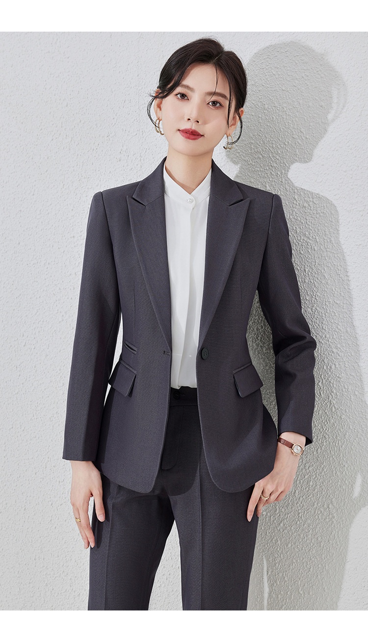 ChicShe White-collar Elegant Blazer Women Long Sleeve Suit Professional Wear Capable Hotel Manager Sales Office Workwear_voghion.com