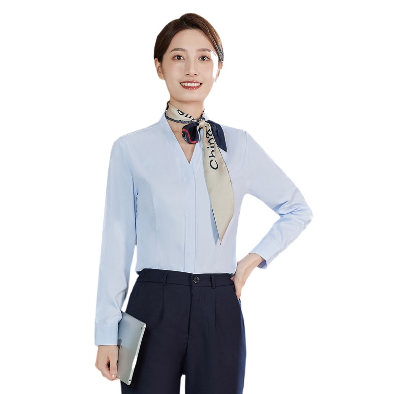 ChicShe China Mobile Company Business Hall Work For Men Women Long And Shirts Uniforms Short Sleeve Full Set New Style_voghion.com