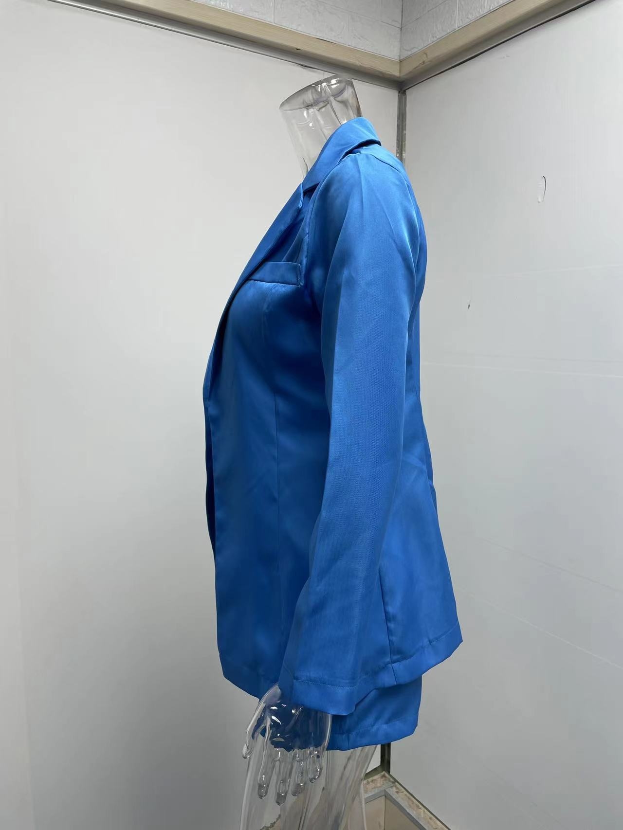 ChicShe 2024 European And American Cross-Border Tops Shorts Suit Set Sexy Elegant Women's Fashion Casual Lapel Cardigan_voghion.com