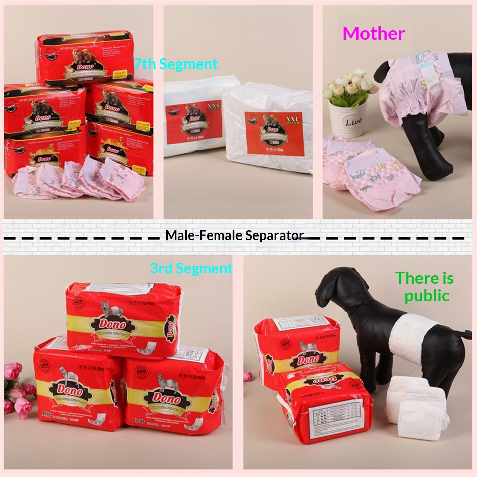 boy Boy Boy DONO Physiological Pants Male Dog Diapers Disposable Supplies Medium Pet Urine Pads_voghion.com