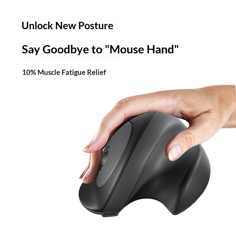 NeoGear Mobile Mouse Dual Mode Three Channel Silent Vertical Wireless In Stock Button Ergonomic_voghion.com
