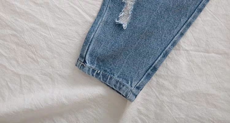 ragazzo Ragazzo Ragazzo Abbigliamento per bambini Jeans strappati per bambini Primavera e autunno Nuovo stile 1-8 anni Ragazze Ragazzi Larghi Lunghi Neonato Elegante Papà_voghion.com