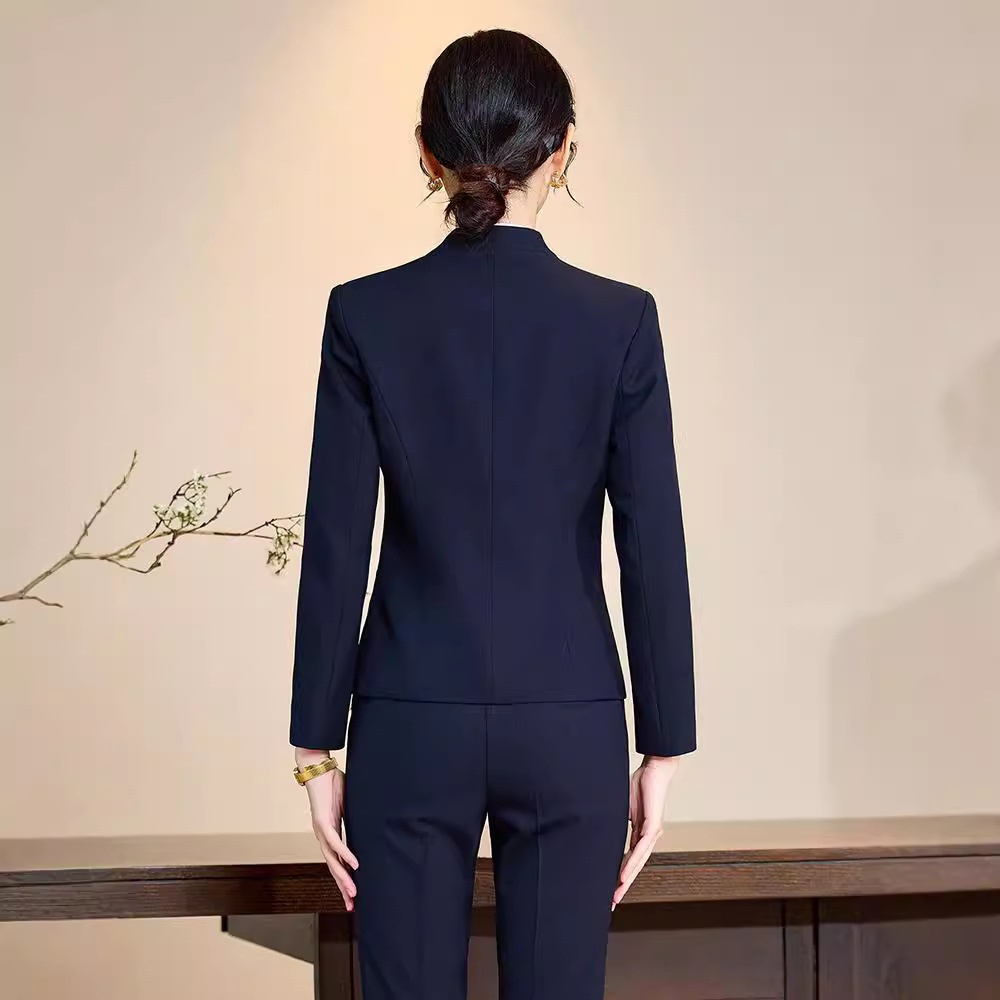 ChicShe Wholesale Sping And Autumn Elegant Slim Fit Hotel Manage Jewely Stoe Gold Shop Pofessional Suit Set Women's_voghion.com