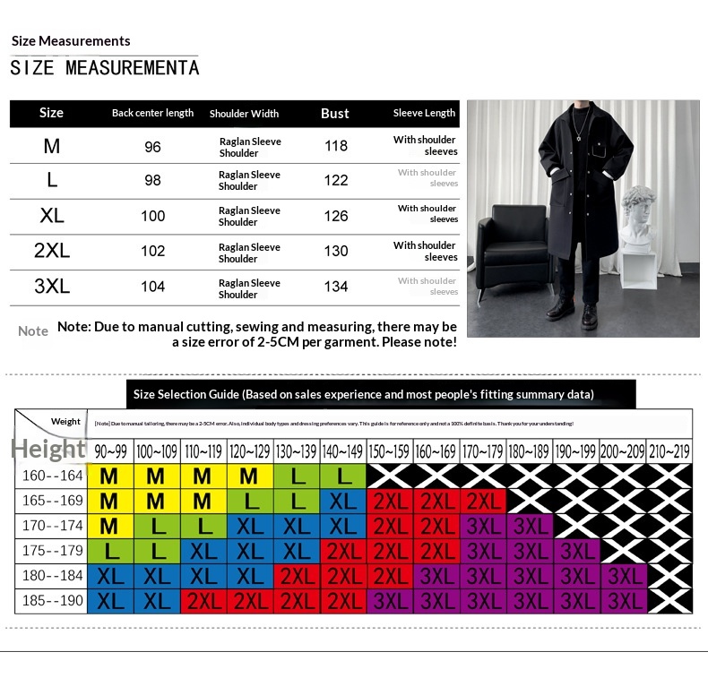 boy Boy Boy 2022 New Autumn Winter Trench Mid-Length Elegant Over-the-Knee Coat Men Mature Style_voghion.com