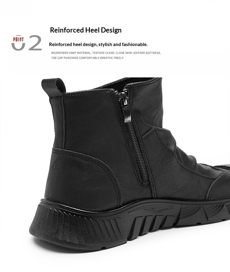 Chaussures de travail Glide Labor Protection pour hommes, imperméables, antidérapantes, résistantes à l'usure, polyvalentes et adaptées à une utilisation en extérieur, au bureau ou au travail._voghion.com