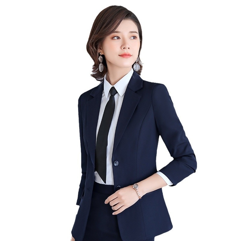 ChicShe Professional Suit Set For Women Hotel Front Desk Manager Workwear Autumn Winter Elegant Civil Servant Formal Small_voghion.com