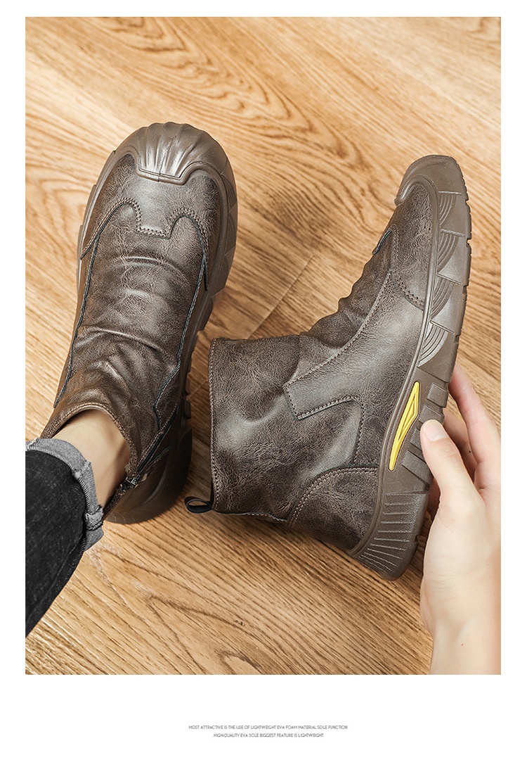 Chaussures de travail Glide Labor Protection pour hommes, imperméables, antidérapantes, résistantes à l'usure, polyvalentes et adaptées à une utilisation en extérieur, au bureau ou au travail._voghion.com